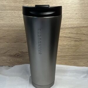 Starbucks Silver Stainless Steel Insulated Travel Tumbler 16 fl oz With Lid